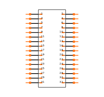 DF12NB(3.0)-32DP-0.5V(51) Symbol