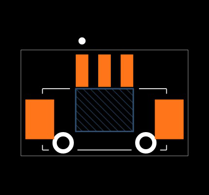 DF13-3P-1.25V(75) Footprint