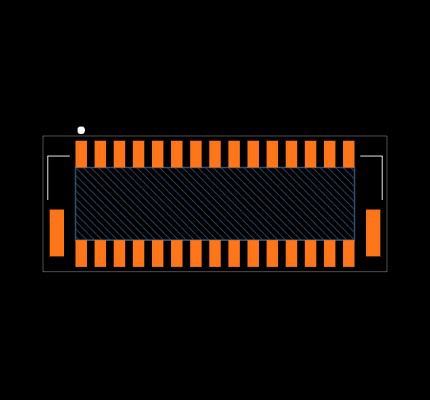 DF20F-30DP-1H(52) Footprint