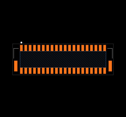 DF20F-40DP-1H(52) Footprint