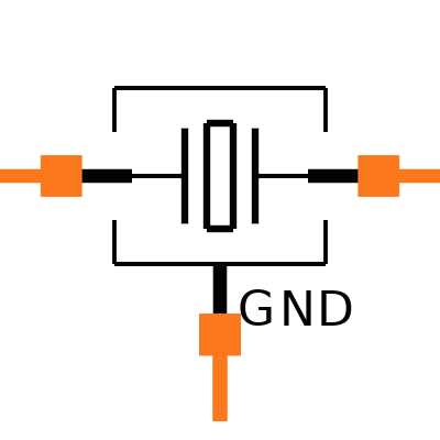 LFXTAL081613 Symbol