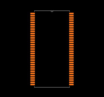 IS43R16800E-6TLI Footprint