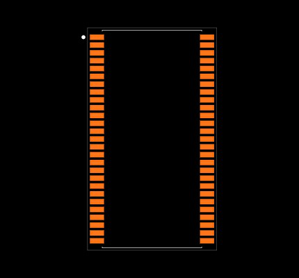 IS42S16320F-7TL Footprint