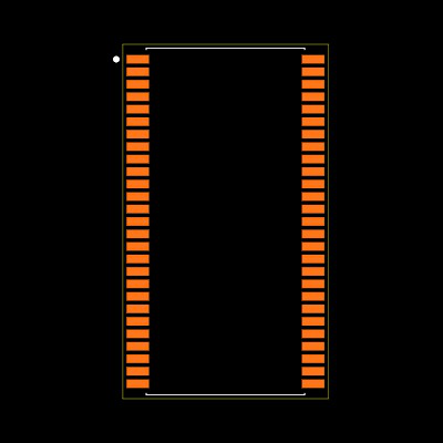 IS42S16320F-7TL-TR Footprint