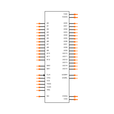 IS42S16320F-7TL-TR Symbol
