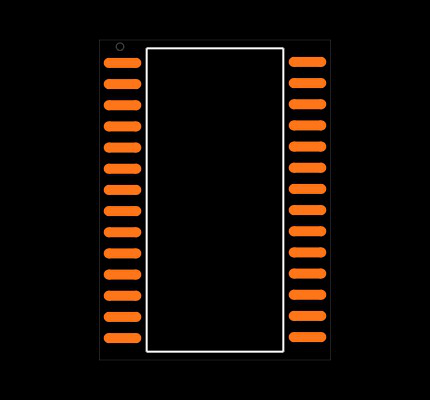 IS62C256AL-25ULI-TR Footprint