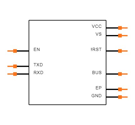 TLE8457BLEXUMA1 Symbol