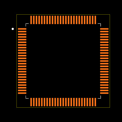 CY8C5888AXI-LP096 Footprint