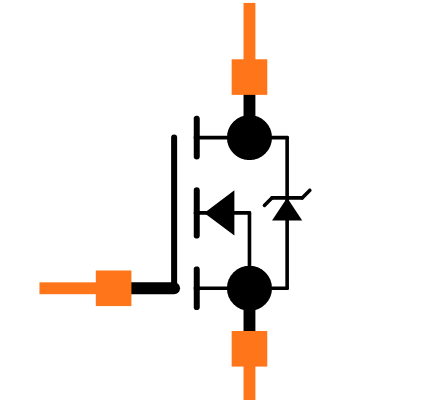 BSC100N03MSGATMA1 Symbol