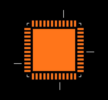CY8C3446LTI-073 Footprint