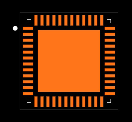 TLE92108-231QX Footprint