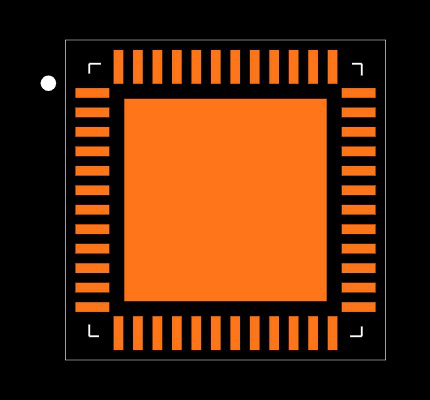 TLE9855QXXUMA2 Footprint