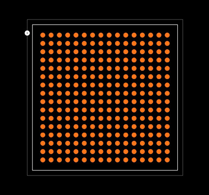 10CL010YU256I7G Footprint