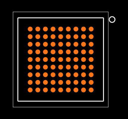 10M08DFV81C7G Footprint