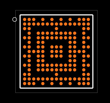 10M08SAM153I7G Footprint