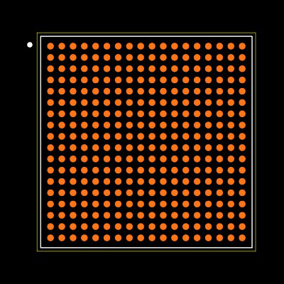 10M08SAU324I7G Footprint