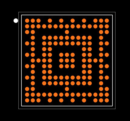 10M08SCM153I7G Footprint