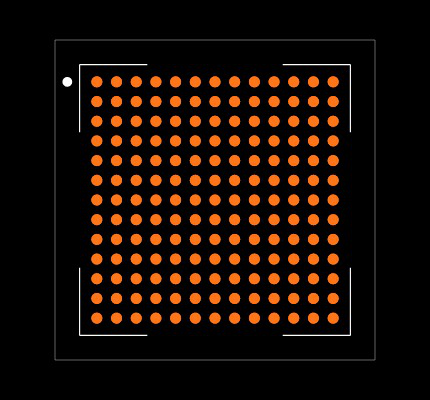 10M16SAU169C8G Footprint