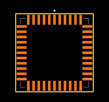EPM3032ALC44-10 Footprint