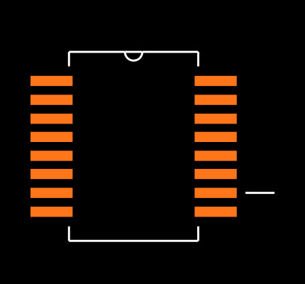 ICL3232ECV-16Z Footprint