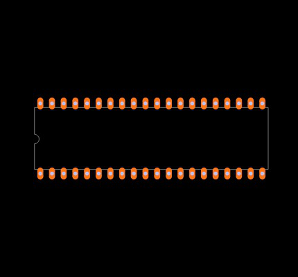 ICL7107CPLZ Footprint