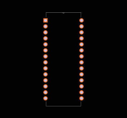 ICM7228CIPIZ Footprint