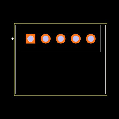 S5B-XH-A(LF)(SN) Footprint