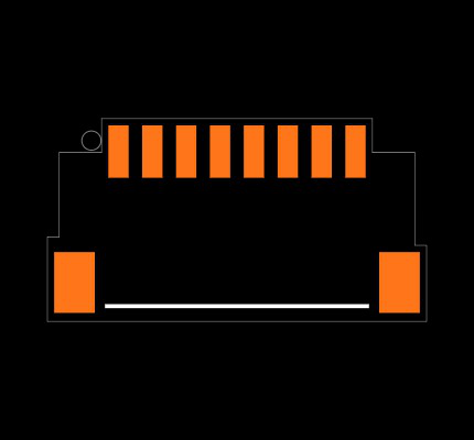 SM08B-SRSS-TB (LF)(SN) Footprint