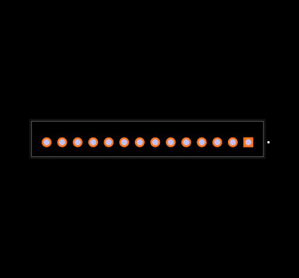 B14B-XH-A Footprint