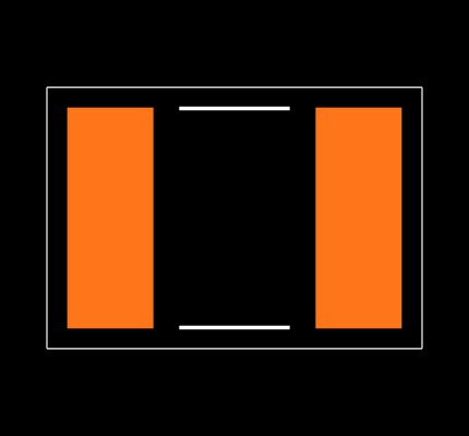 RN73H2ETTD13R0D50 Footprint