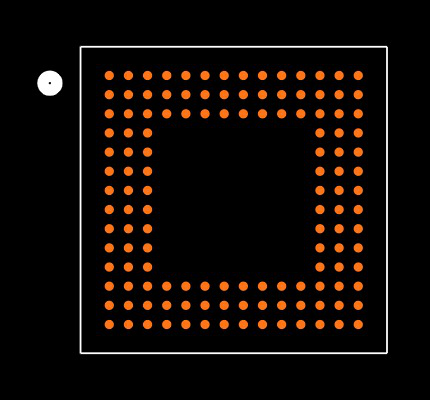 ICE40HX1K-CB132 Footprint