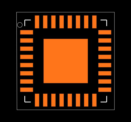 ICE40LP384-SG32TR Footprint