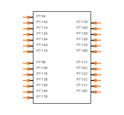 LCMXO2-1200HC-6MG132C Symbol