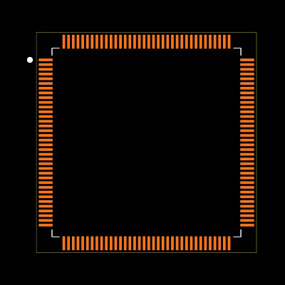 LCMXO2-4000HC-4TG144I Footprint
