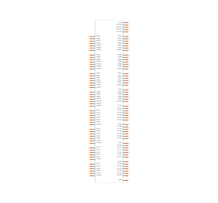 LCMXO2-640UHC-6TG144I Symbol