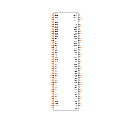 LCMXO3L-2100E-5MG121C Symbol