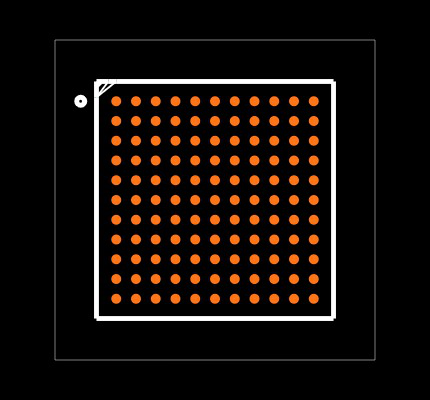 LCMXO3LF-1300E-6MG121I Footprint