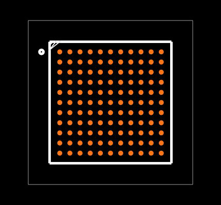 LCMXO3LF-2100E-5MG121C Footprint