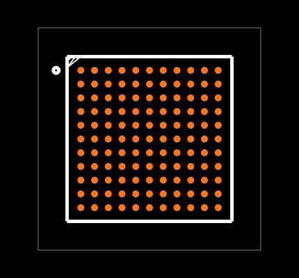 LCMXO3LF-2100E-5MG121I Footprint