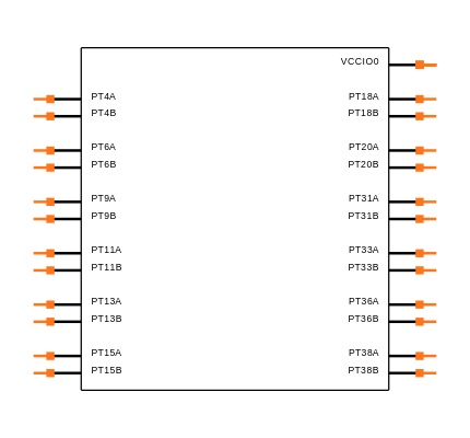 LFE5U-12F-6BG256I Symbol
