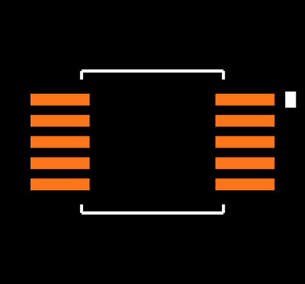 LTC1871IMS-7 Footprint