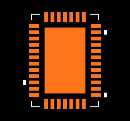 LTC2449CUHF Footprint