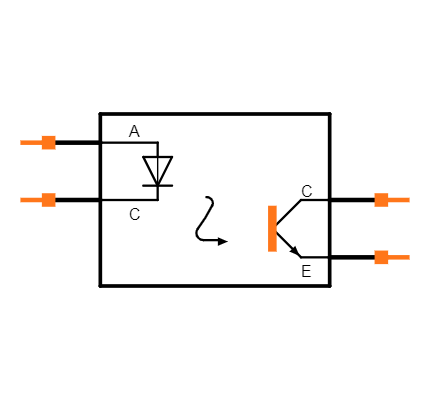 CNY17F-1 Symbol