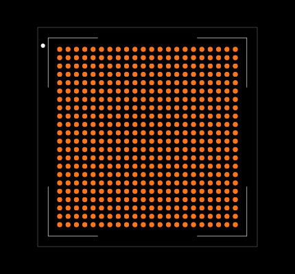 MPF300T-1FCVG484E Footprint