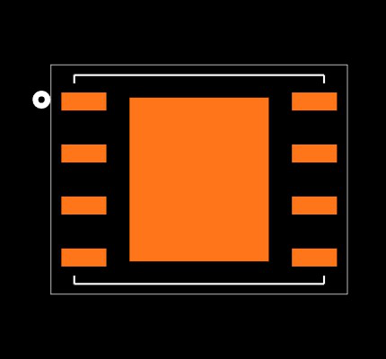 MX25L3233FZNI-08G Footprint