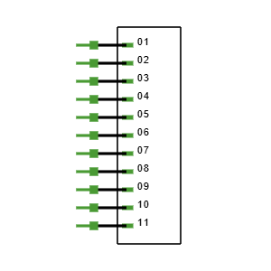 TSHC-111-S-120-10-230-T-LF Symbol