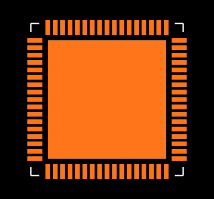 73S1215F-68IM/F Footprint