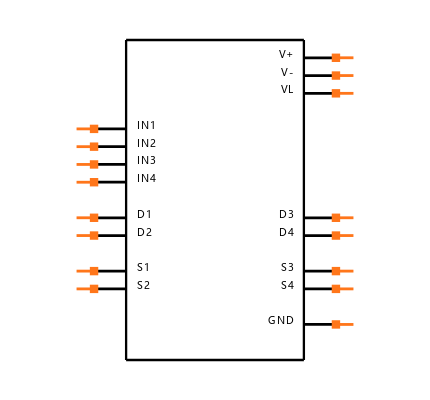 DG413AK/883B Symbol