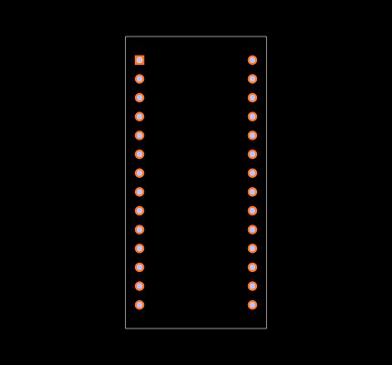 DS1553W-150 Footprint