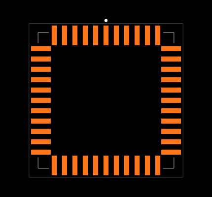 ICL7129ACQH+D Footprint